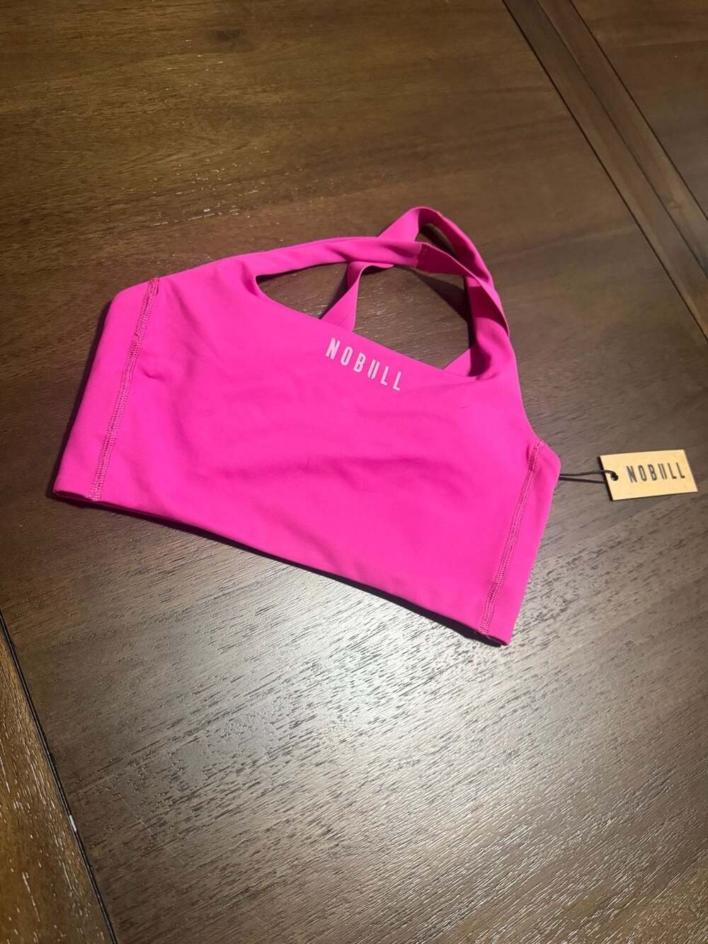 Vivid Fuchsia Drive Longline Sports Bra